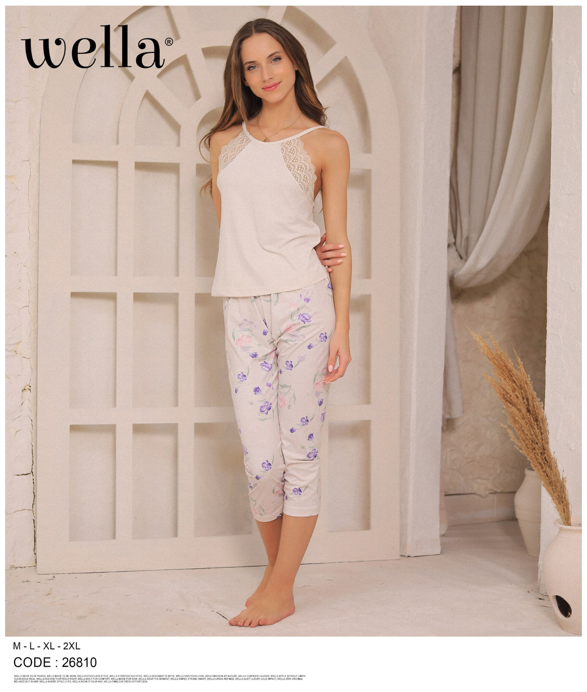 Blush Bloom Capri Set