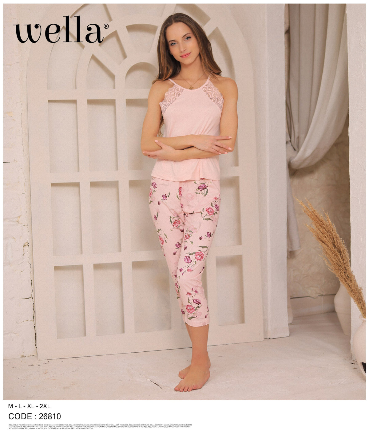 Blush Bloom Capri Set