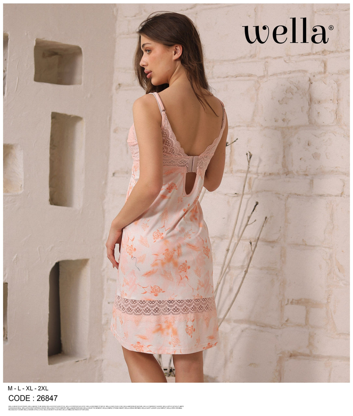 Apricot Veil Nightdress