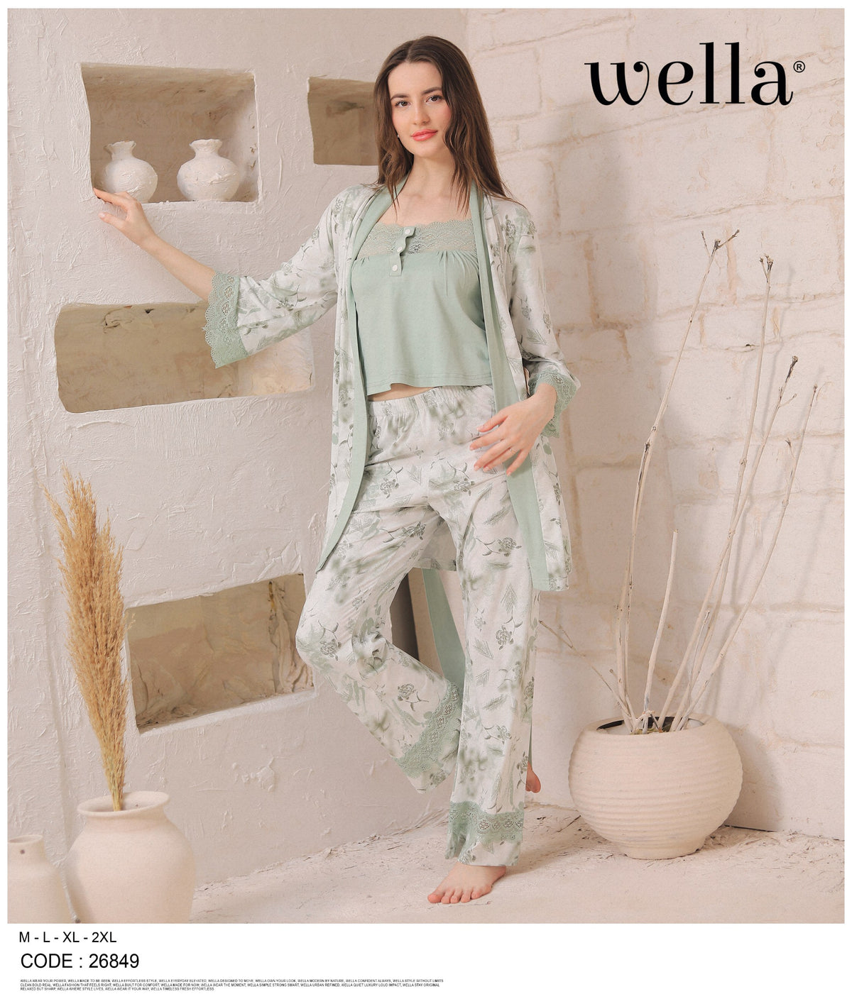 Reverie 3-Piece Pajama Set