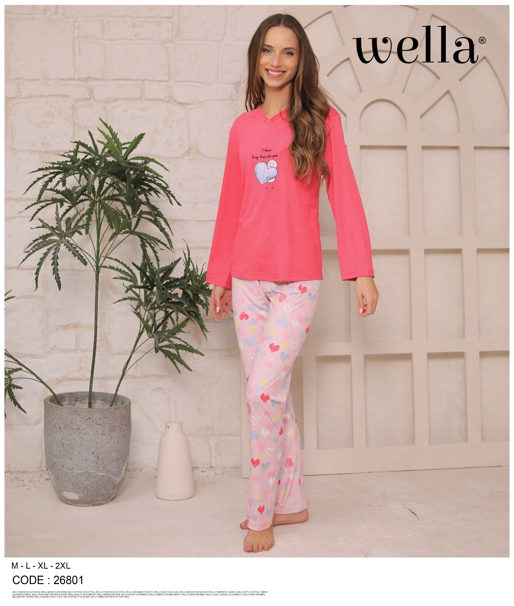 Colorful Love Pajama Set