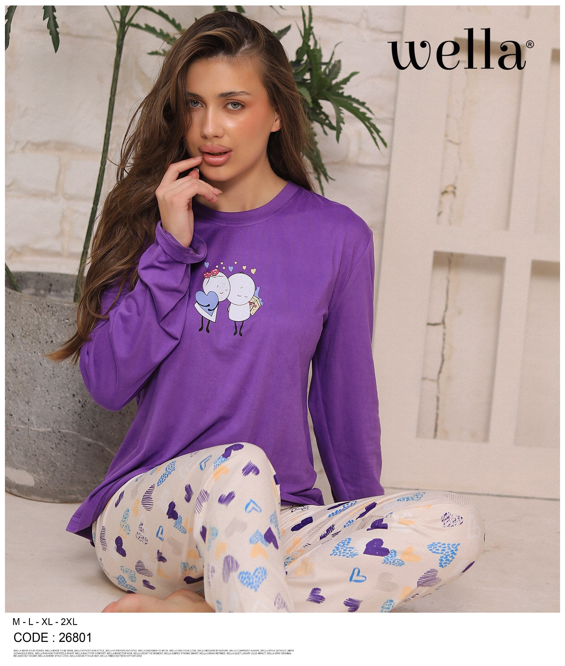 Colorful Love Pajama Set