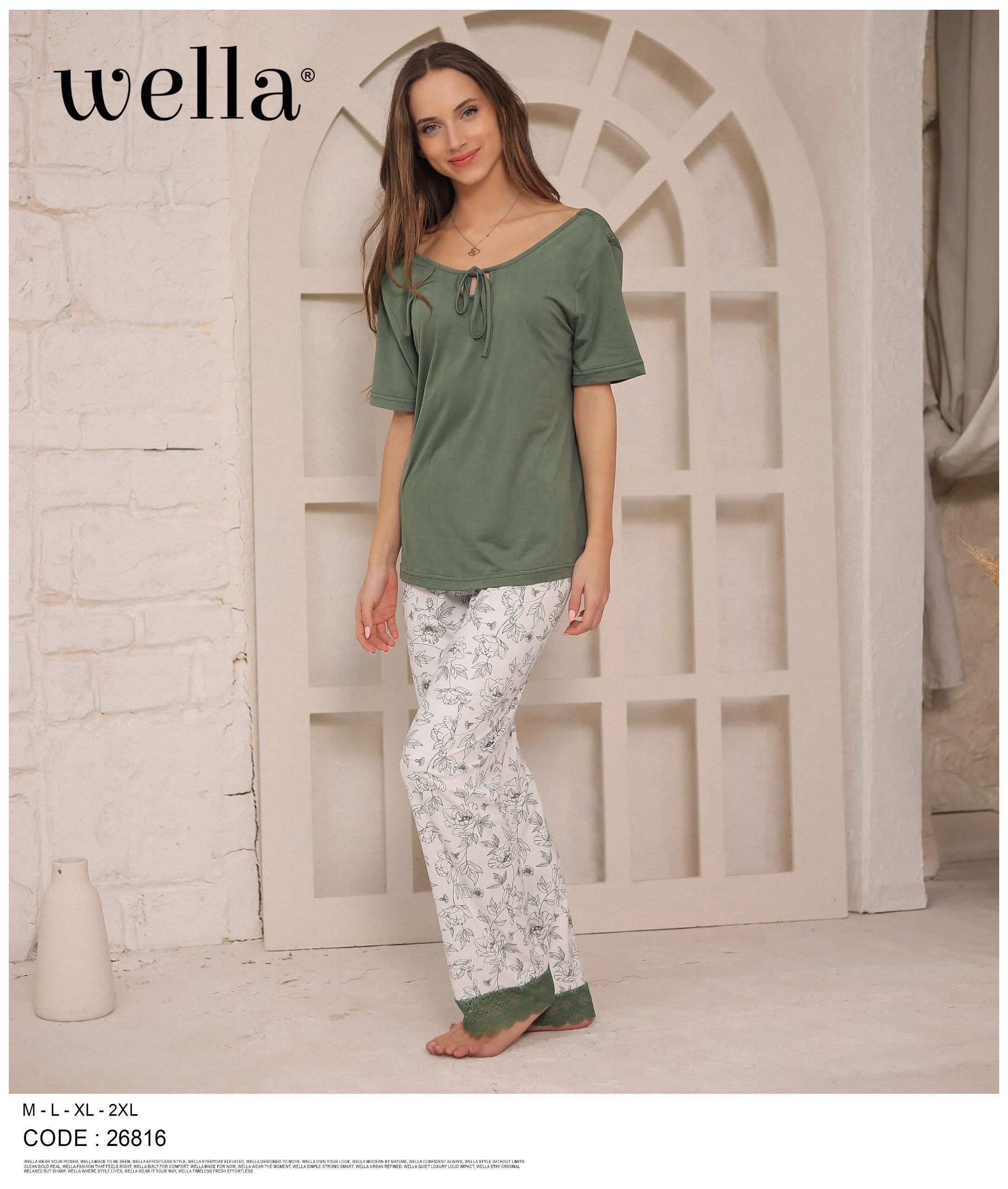 Forest Lace Pajama Set