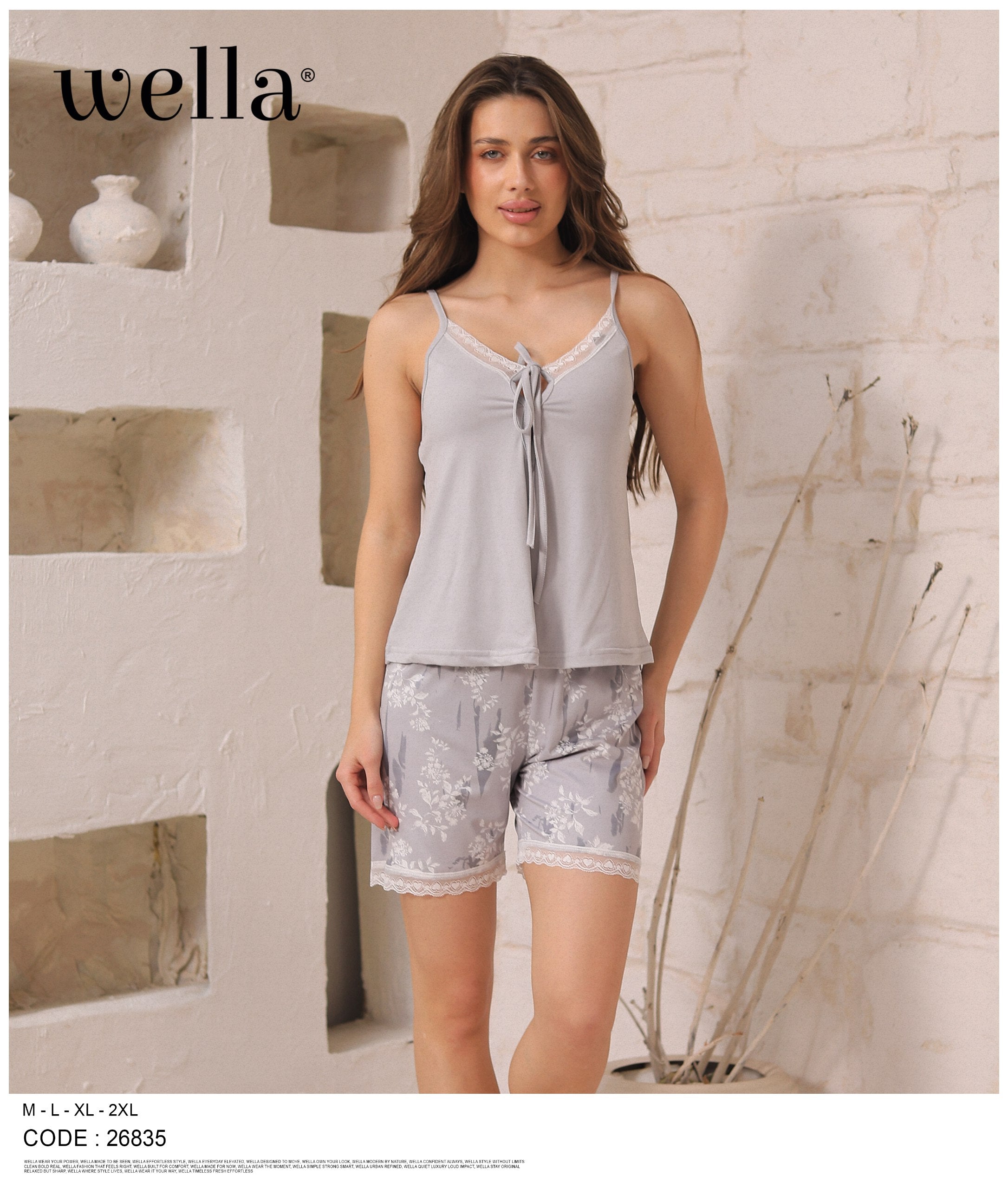 Lace Short Pajama Set