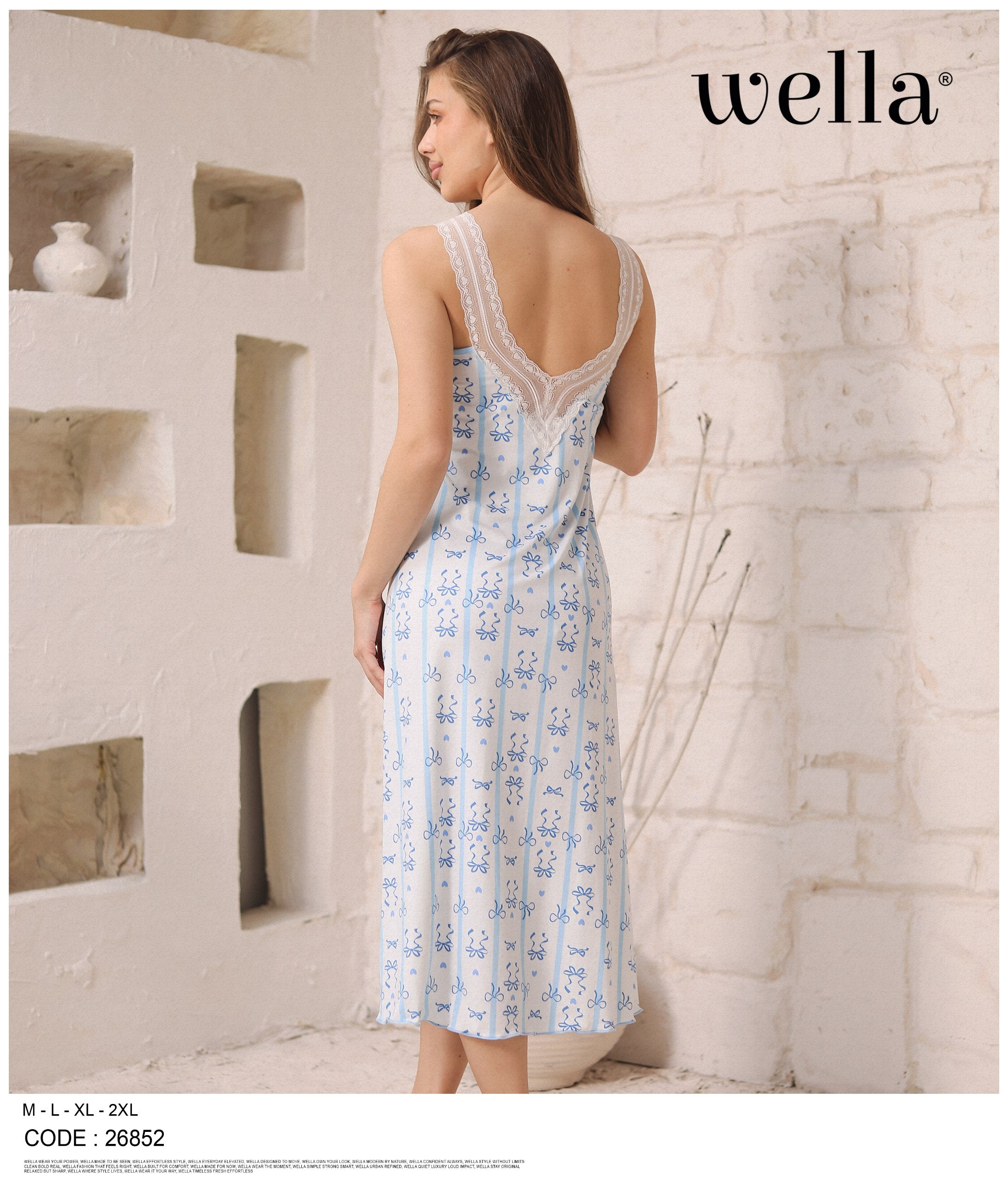 Azure Ribbon Nightdress