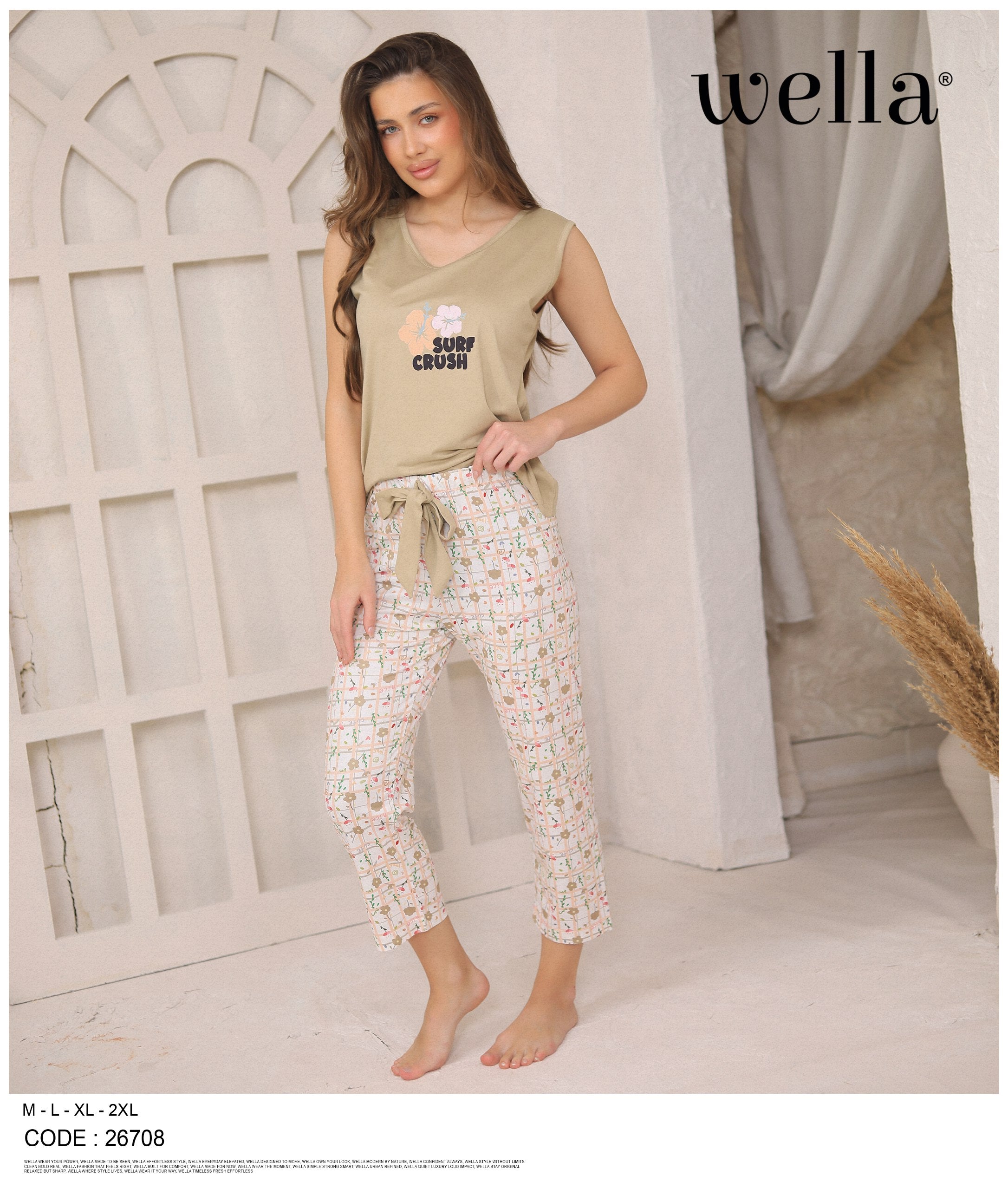 Cut Sleeve Pajama
