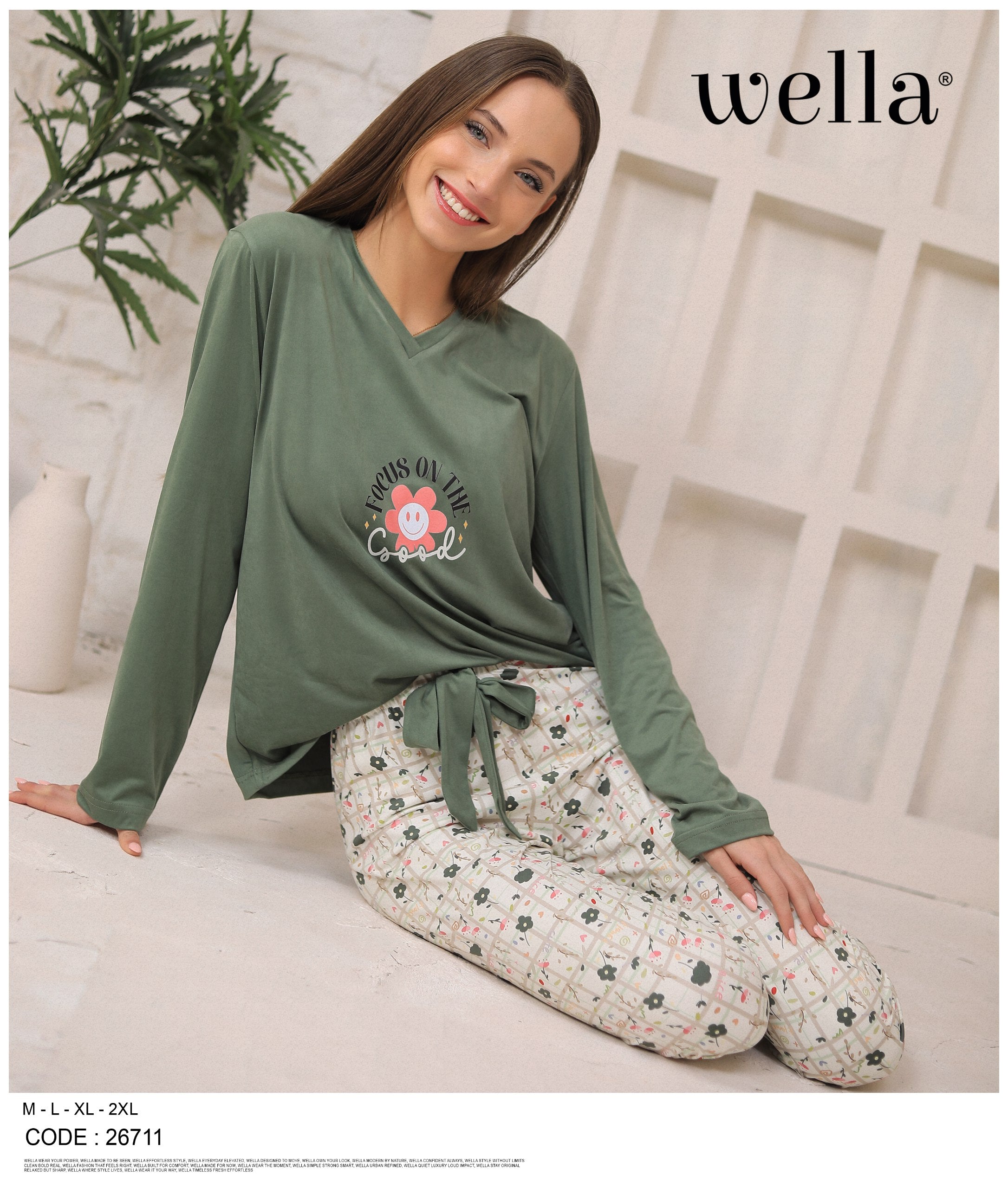 Pajama Set Flower