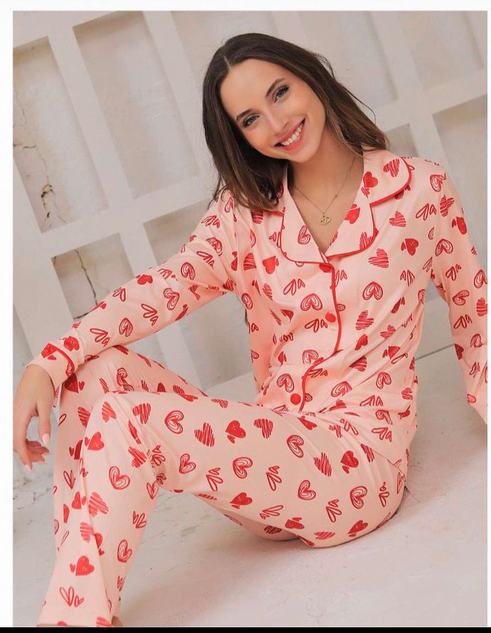 Pink Blossom Pajama Set