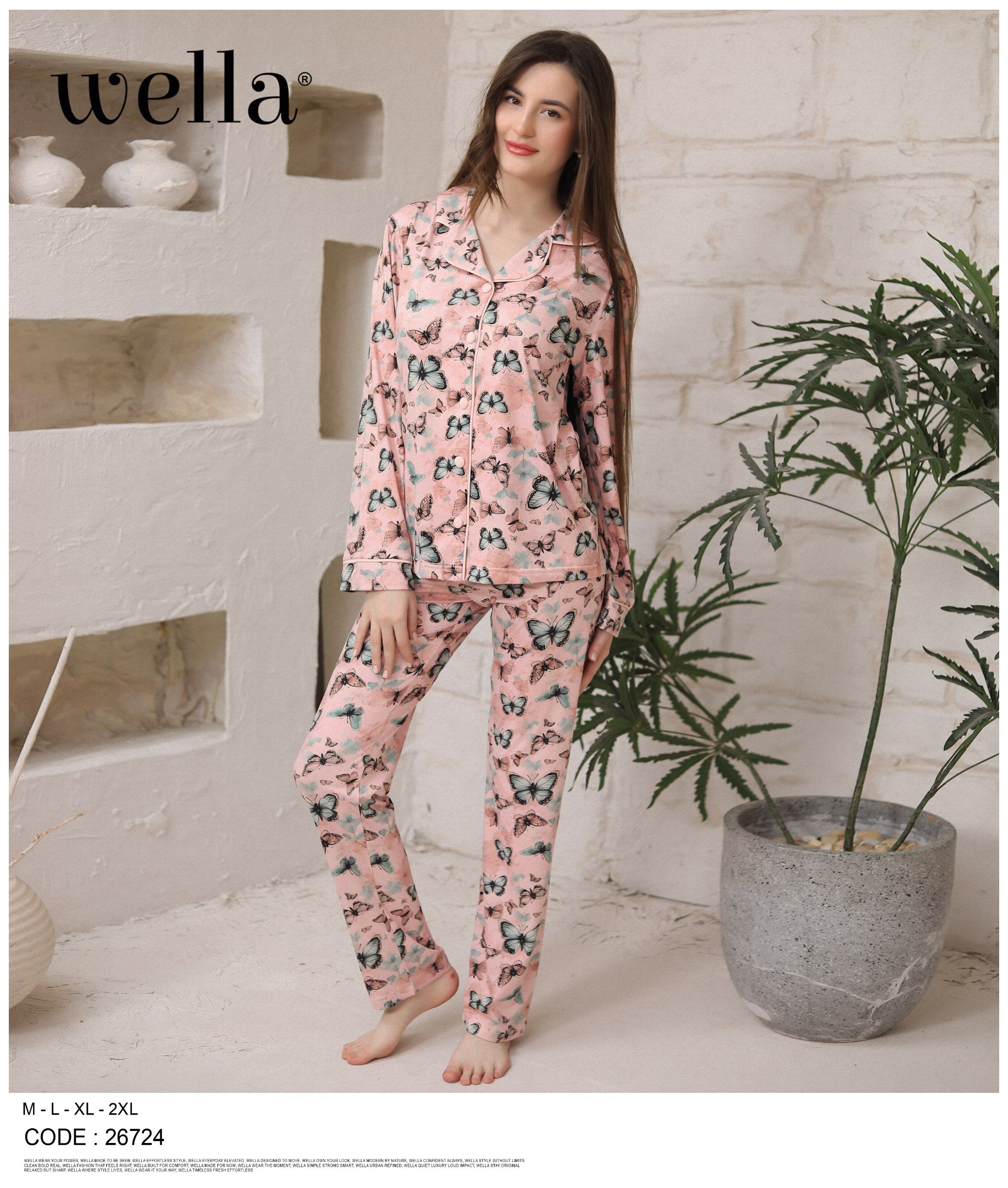 Wella Butterfly Pajama Set