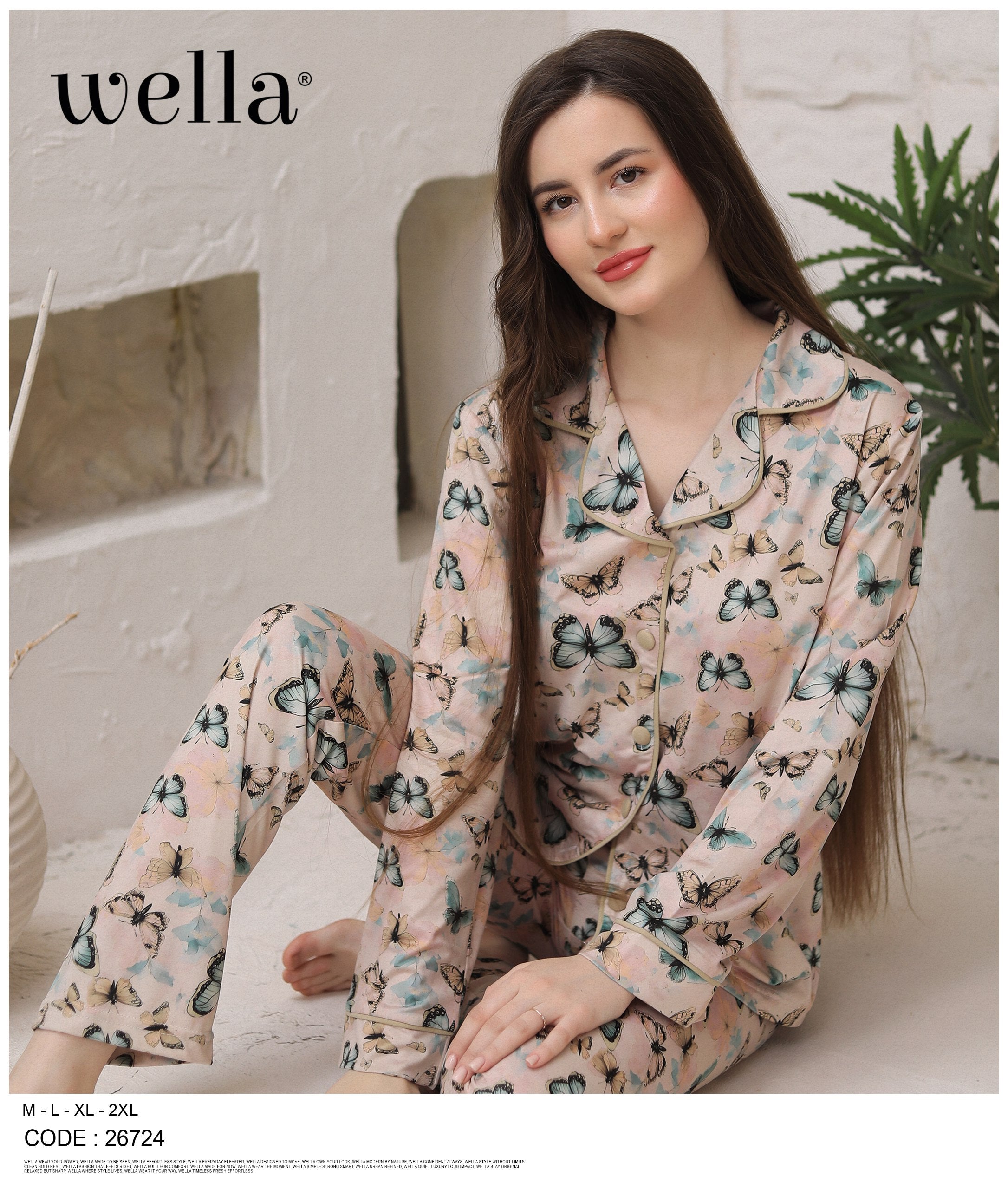 Wella Butterfly Pajama Set